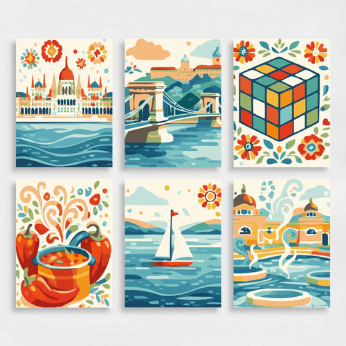 Hungary - Mini Paint by Numbers Set