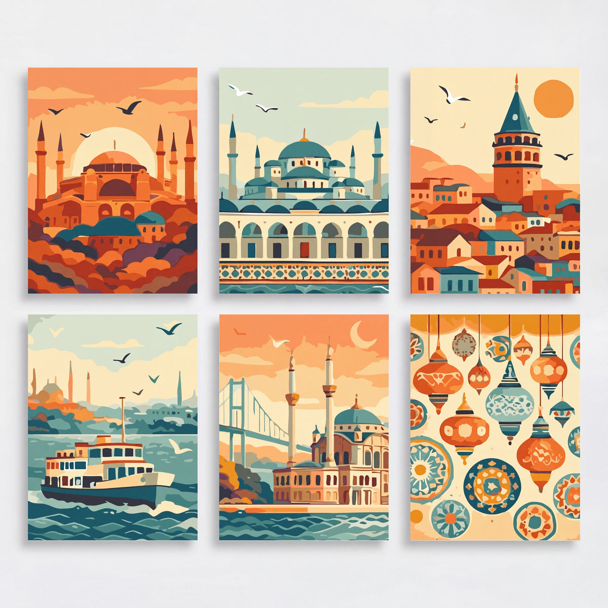 Istanbul - Mini Paint by Numbers Set