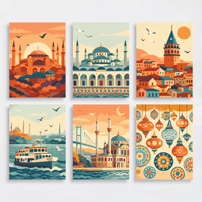 Istanbul - Mini Paint by Numbers Set