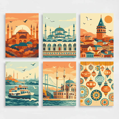 Istanbul - Mini Paint by Numbers Set