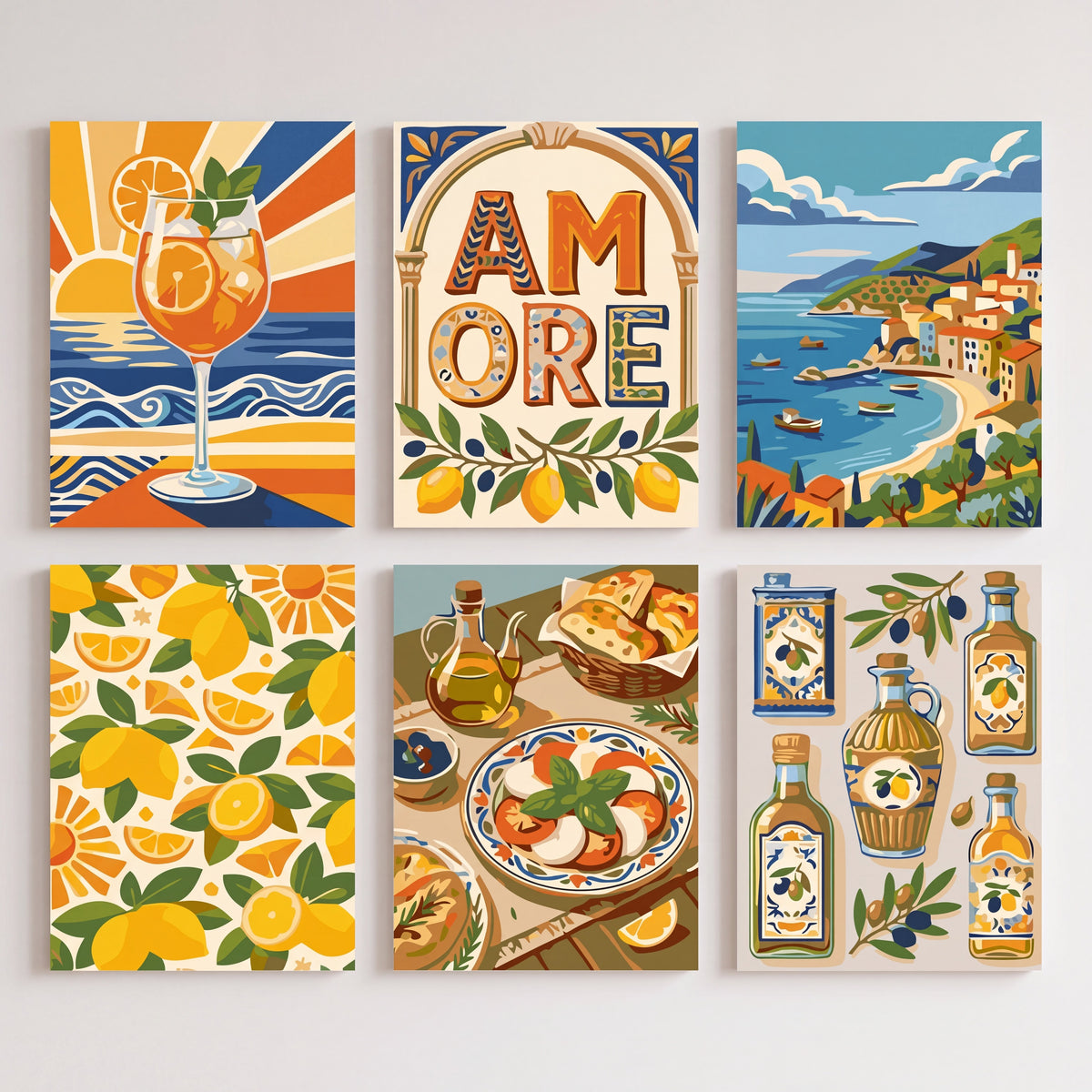 Italian Amore - Mini Paint by Numbers Set