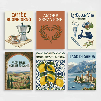 Italian Dreams - Mini Paint by Numbers Set