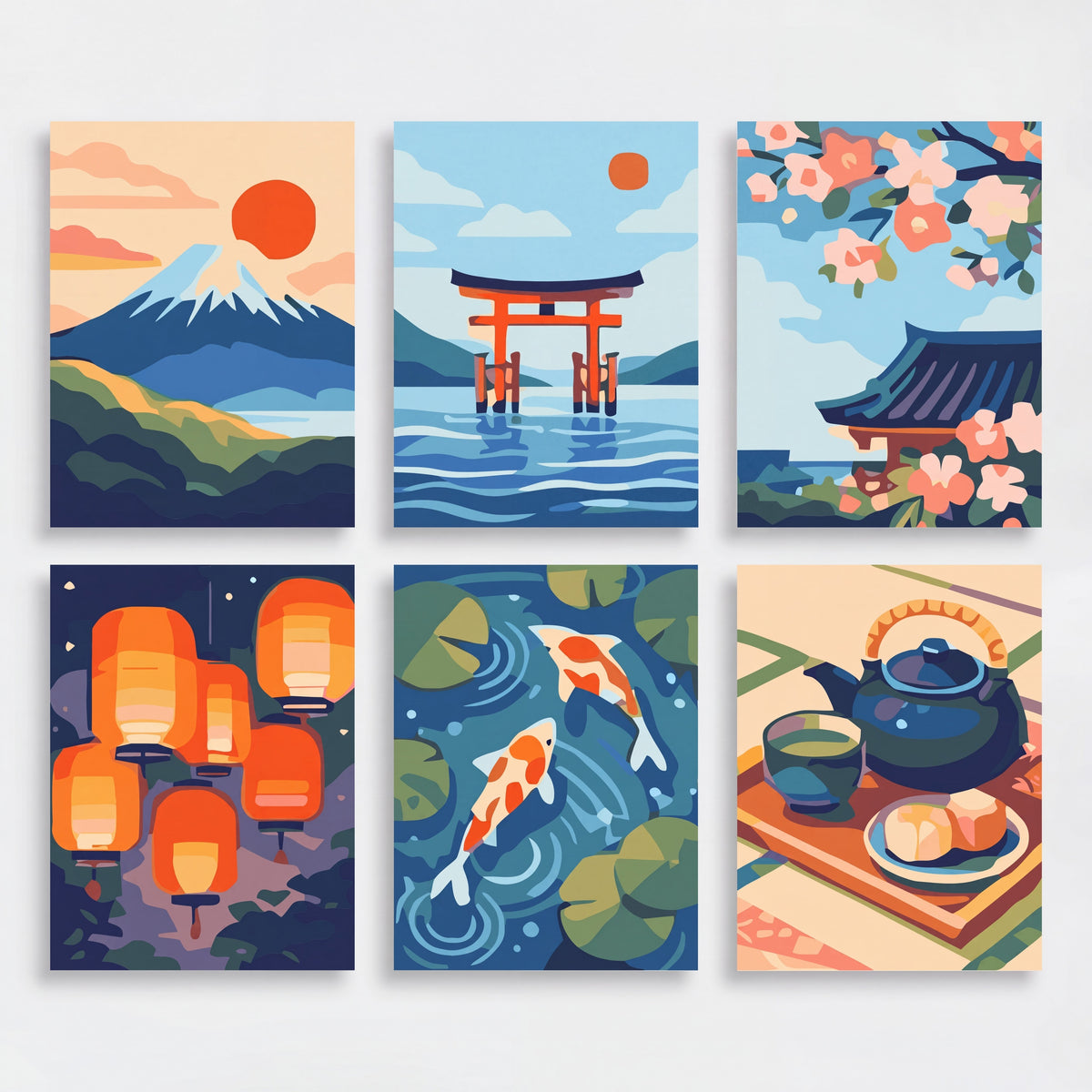 Japan - Mini Paint by Numbers Set
