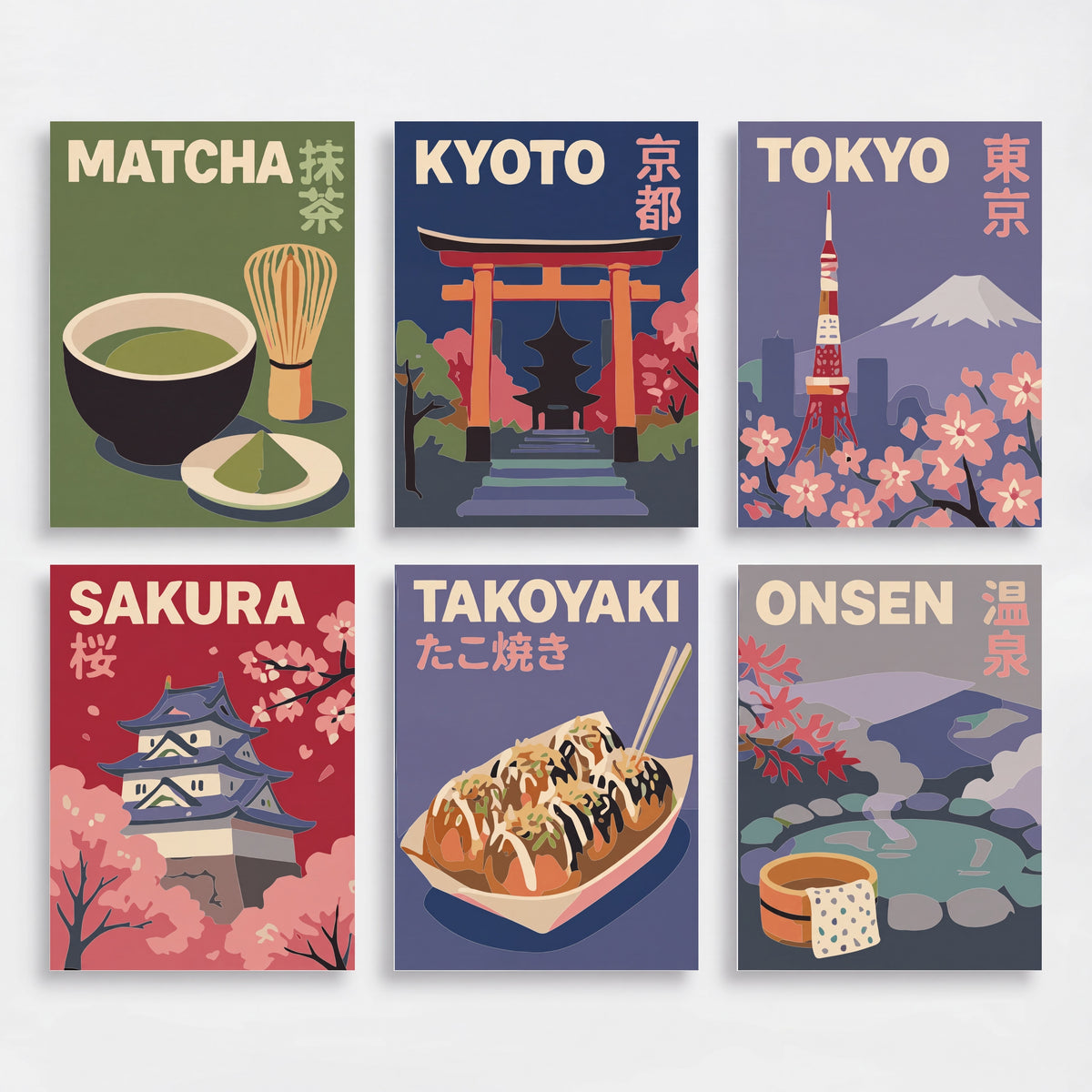 Japan Travel - Mini Paint by Numbers Set