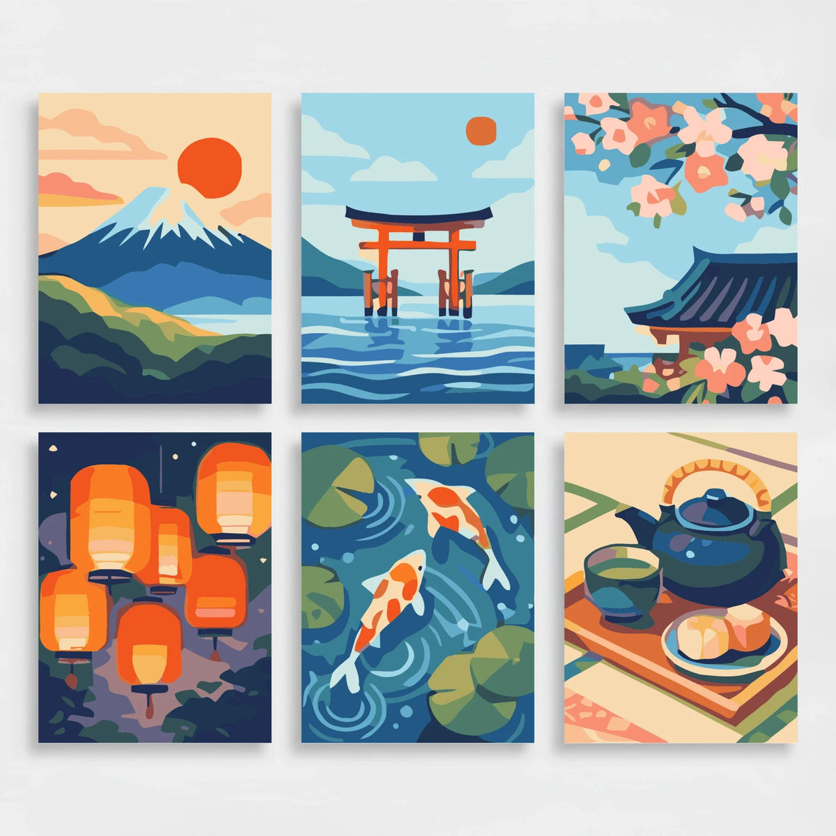 Japan - Mini Paint by Numbers Set