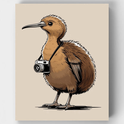 Kiwi Photographer - Paint by Numbers Kit