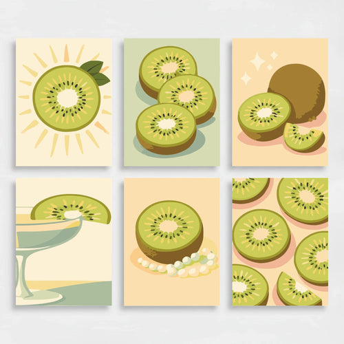 Kiwis - Mini Paint by Numbers Set