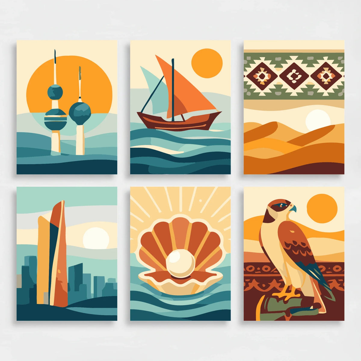 Kuwait Heritage - Mini Paint by Numbers Set