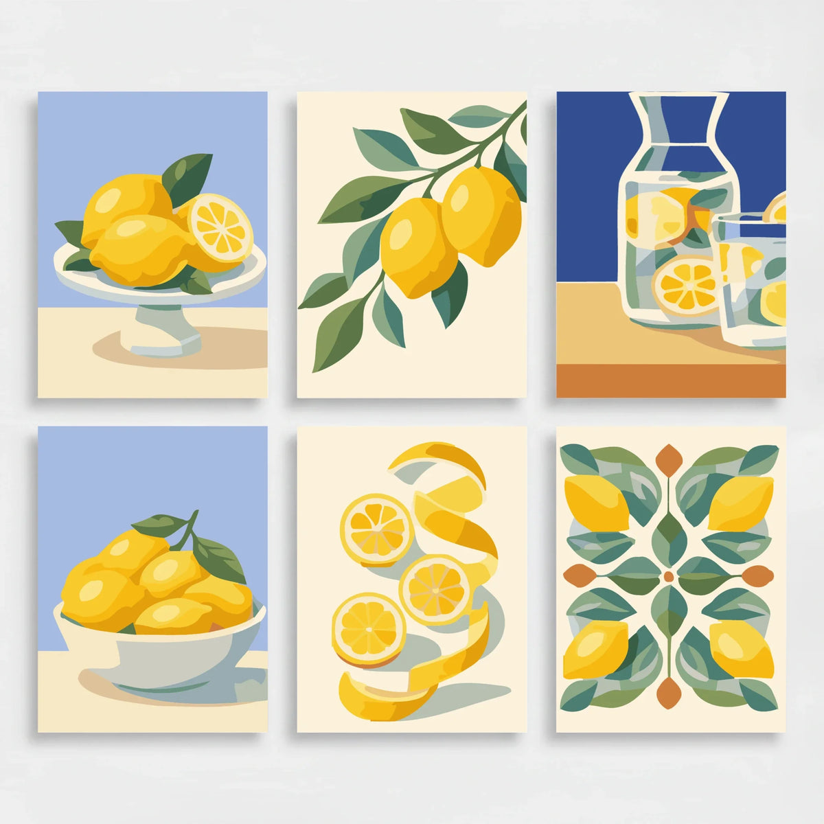 Lemons - Mini Paint by Numbers Set