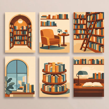 Libraries - Mini Paint by Numbers Set