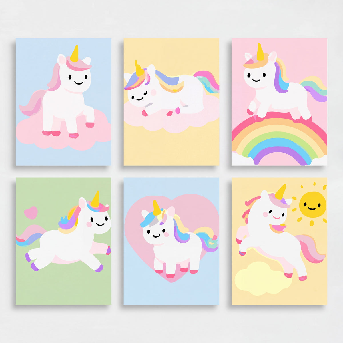 Magical Unicorn Dreams - Mini Paint by Numbers Set