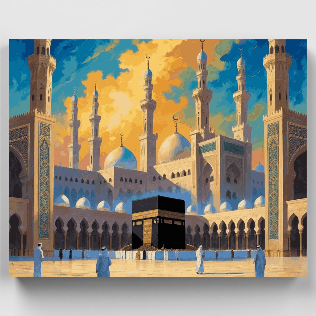Majestuosa Kaaba en La Meca - Kit de pintura por números — Estándar