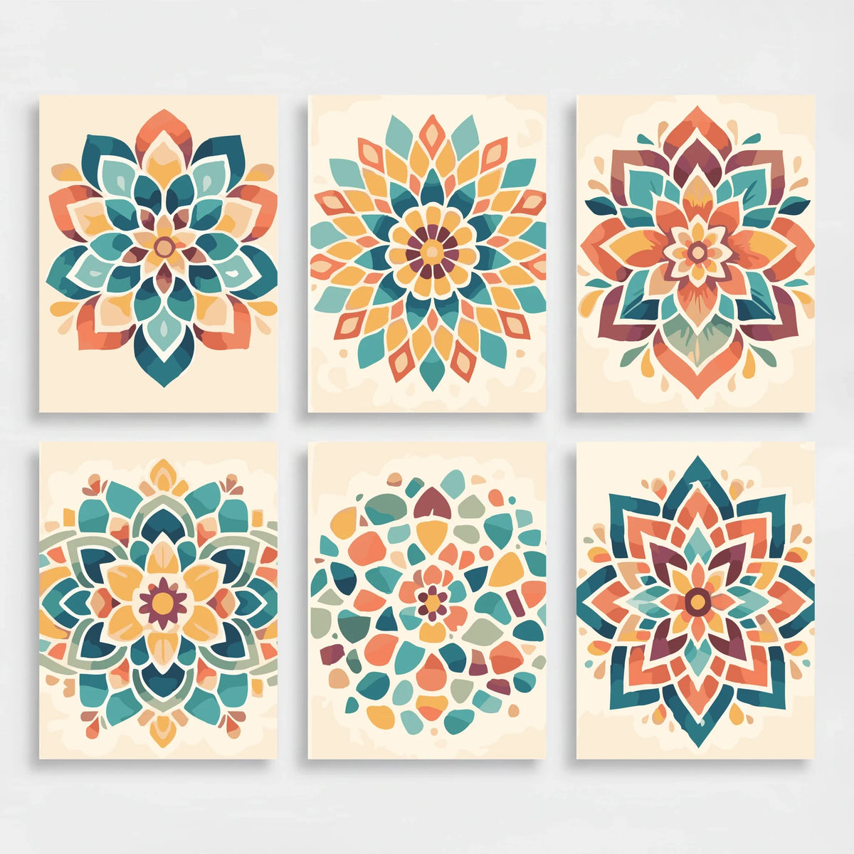 Mandalas - Mini Paint by Numbers Set