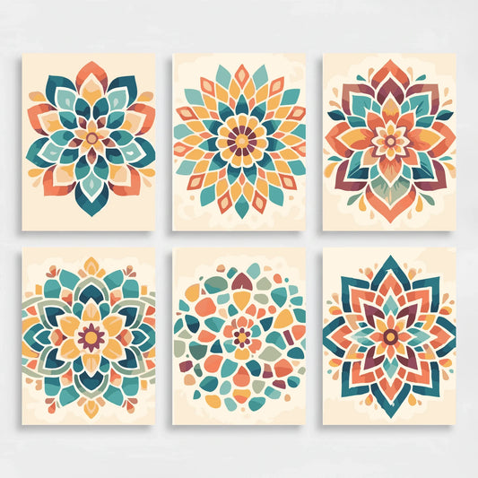 Mandalas - Mini Paint by Numbers Set