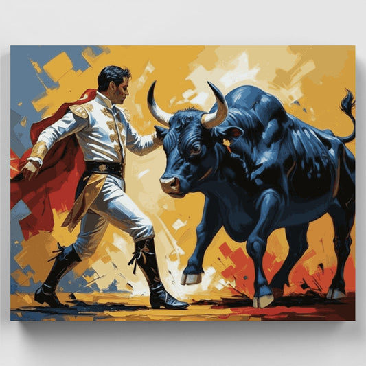 Matador and Bull - Paint by Numbers Kit