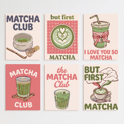 Matcha Club Posters - Mini Paint by Numbers Set