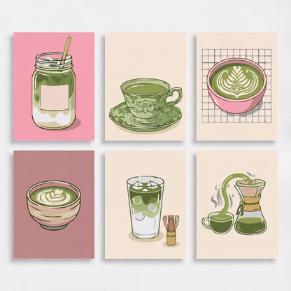 Matcha Moments - Mini Paint by Numbers Set