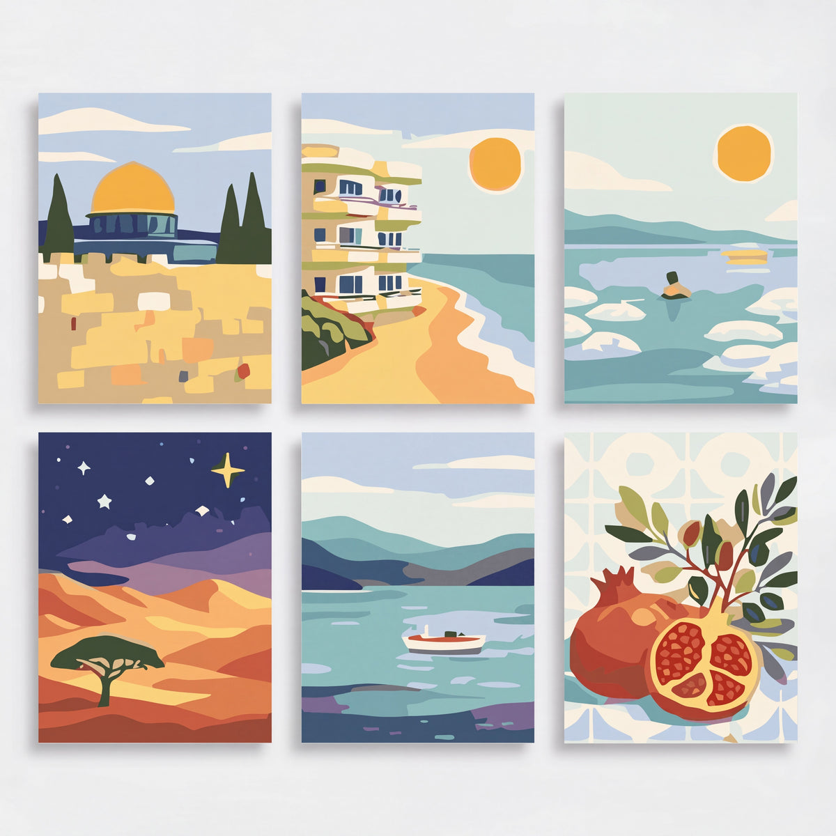 Mediterranean Dreams - Mini Paint by Numbers Set