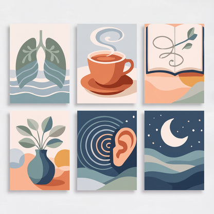 Mindful Wellness - Mini Paint by Numbers Set