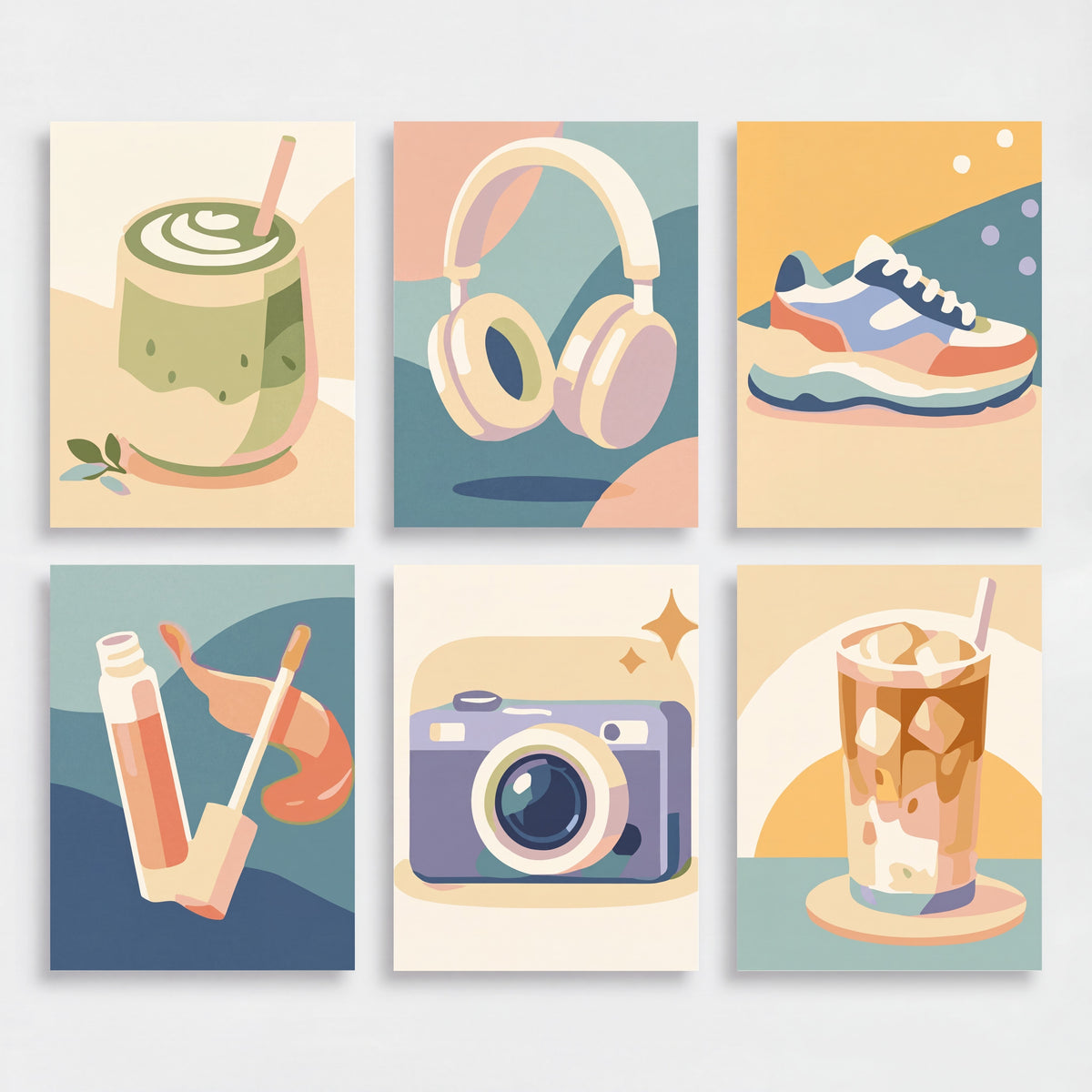 Modern Lifestyle Essentials - Mini Paint by Numbers Set