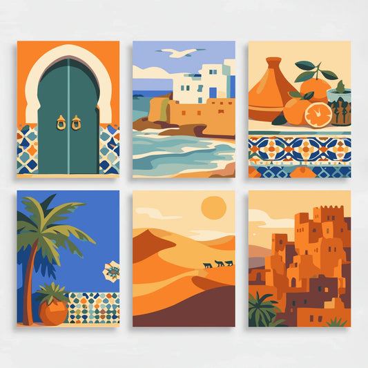 Moroccan Journey - Mini Paint by Numbers Set