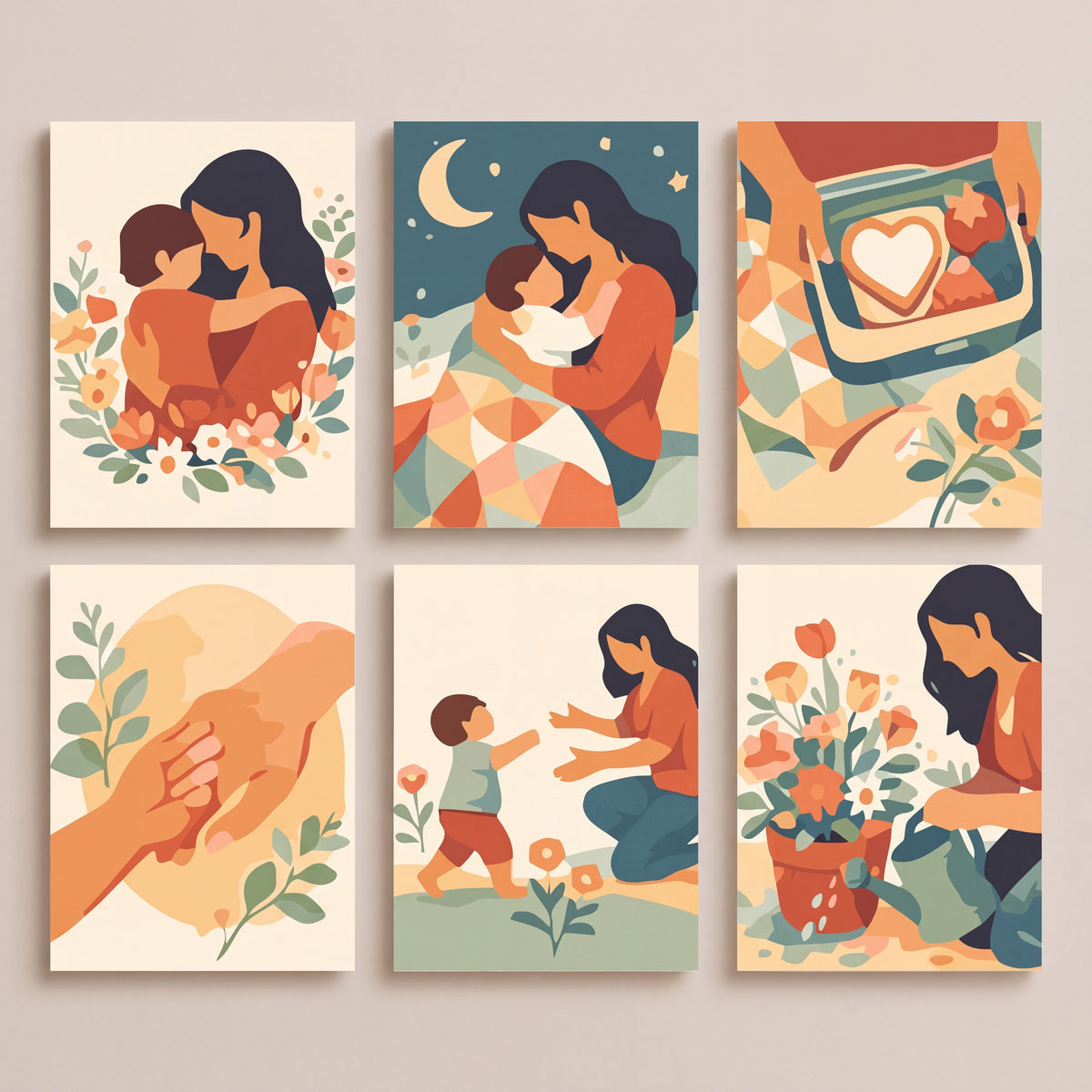 Mother's Love - Mini Paint by Numbers Set