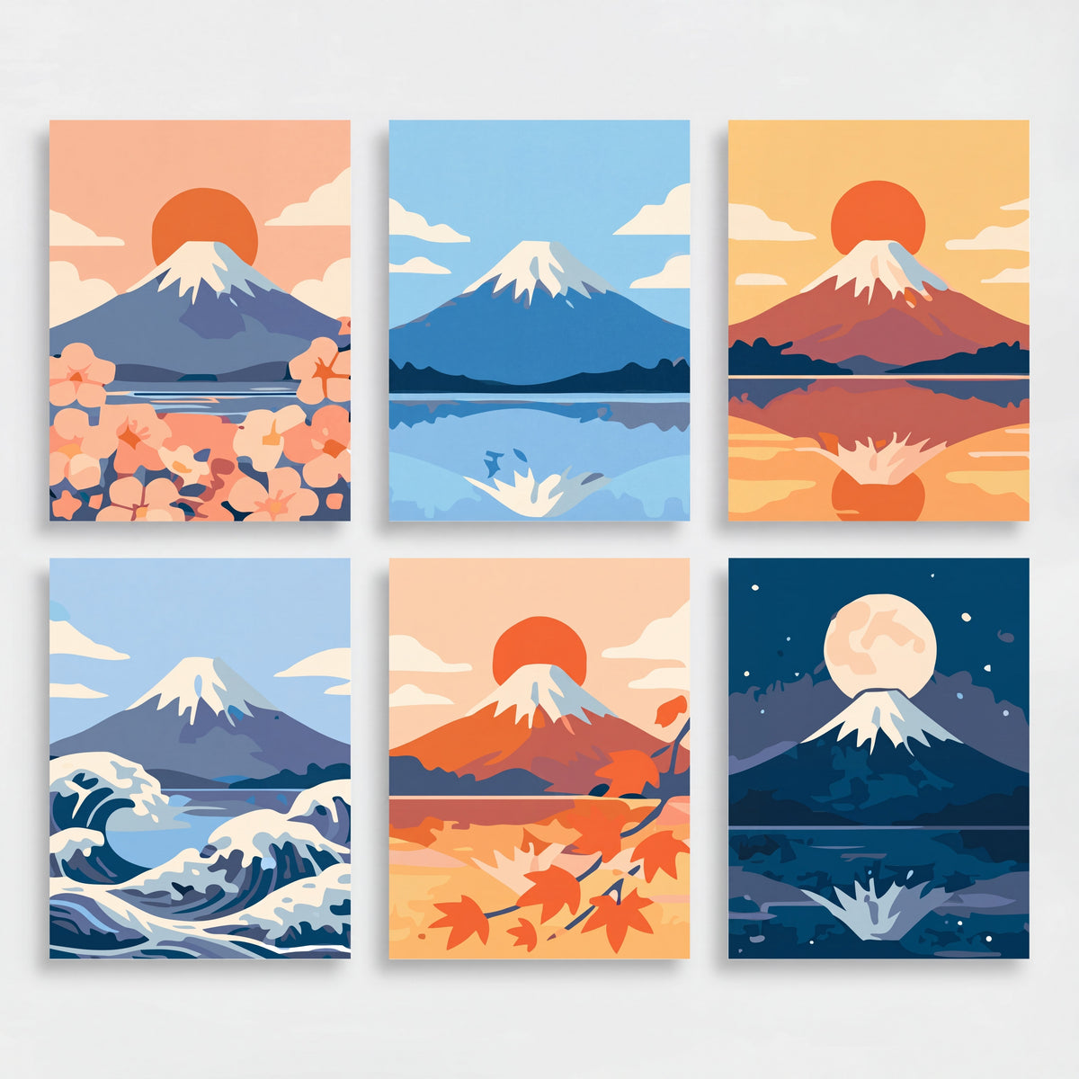 Mount Fuji - Mini Paint by Numbers Set