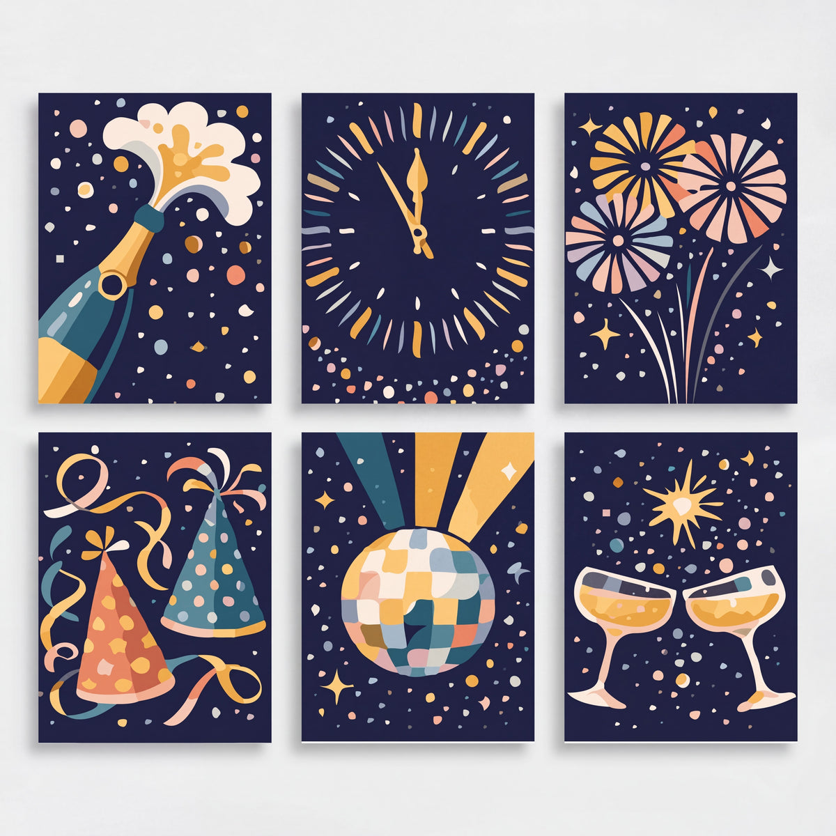 New Year - Mini Paint by Numbers Set