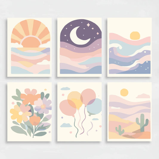Pastel Dreams - Mini Paint by Numbers Set