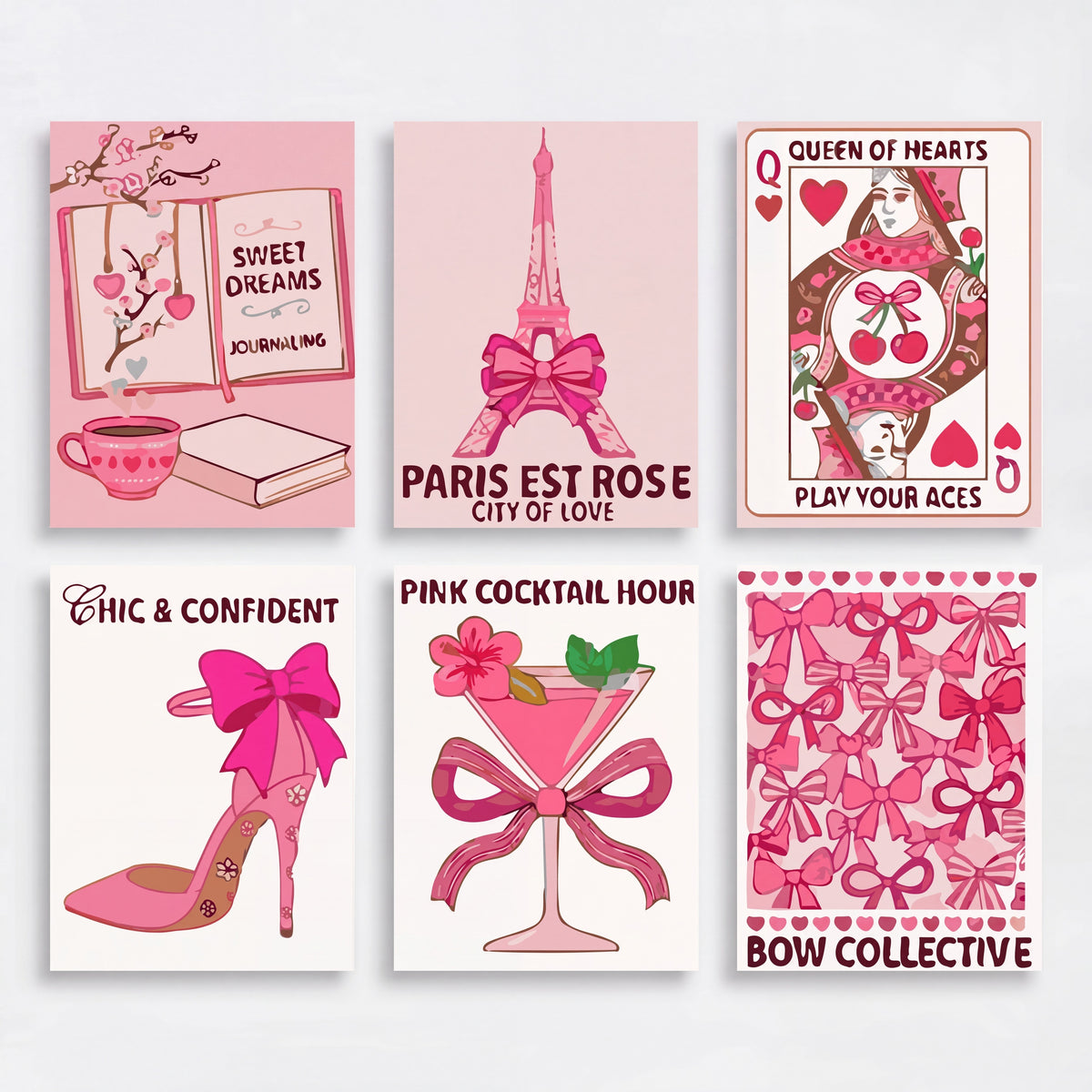 Pink Chic Vibes - Mini Paint by Numbers Set