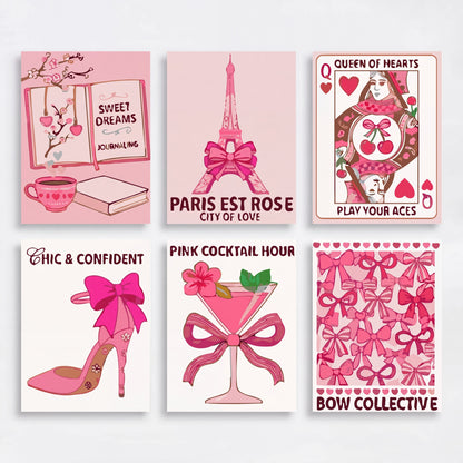 Pink Chic Vibes - Mini Paint by Numbers Set