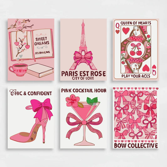 Pink Chic Vibes - Mini Paint by Numbers Set