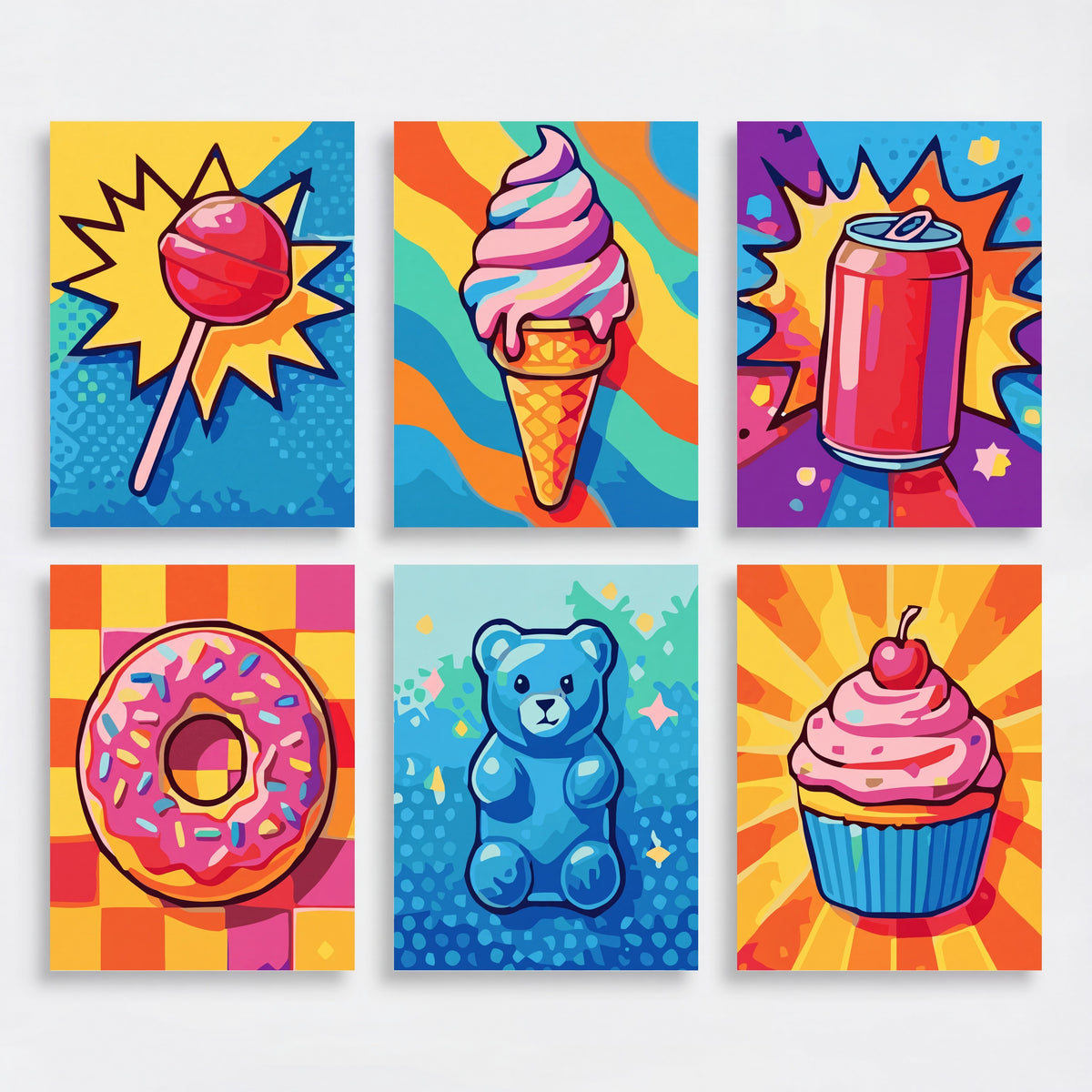 Pop Art - Mini Paint by Numbers Set