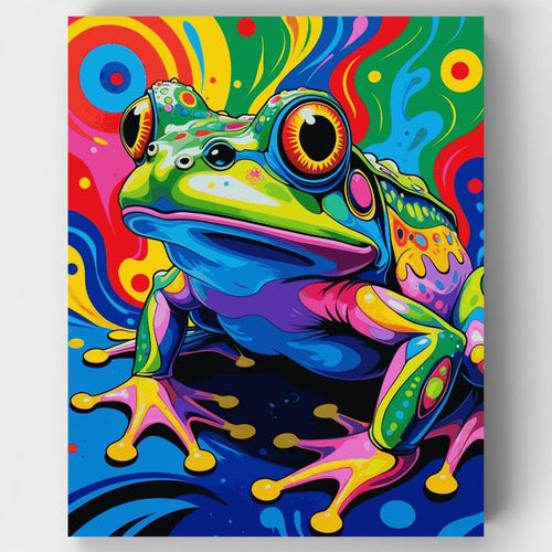 Psychedelic Tree Frog - Paint by Numbers Kit