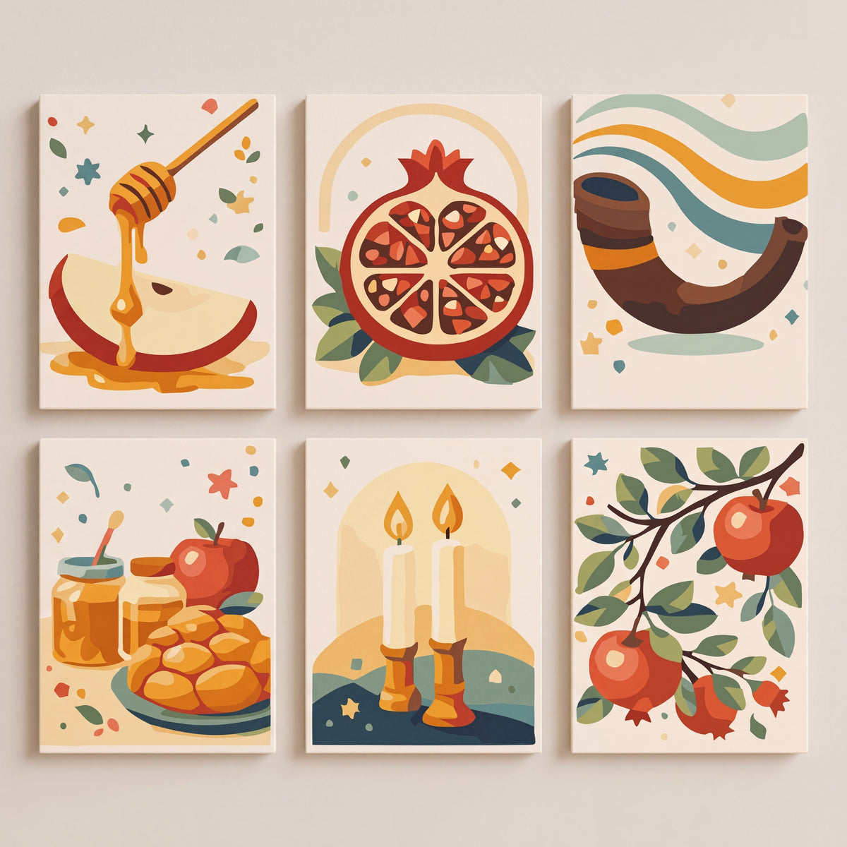 Rosh Hashanah - Mini Paint by Numbers Set