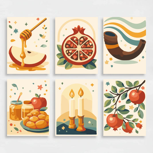 Rosh Hashanah - Mini Paint by Numbers Set