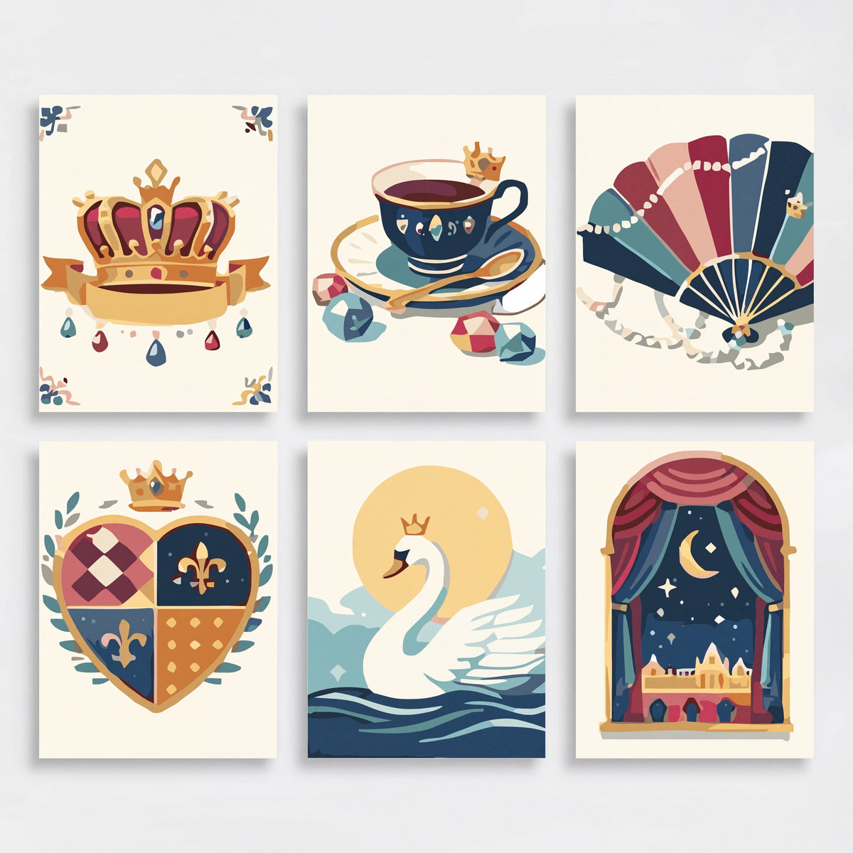 Royal Elegance - Mini Paint by Numbers Set