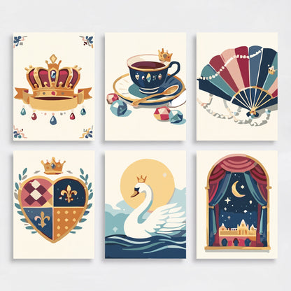 Royal Elegance - Mini Paint by Numbers Set