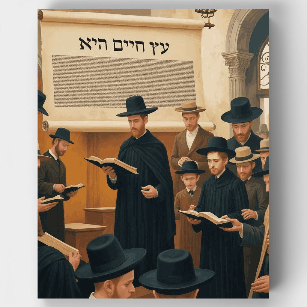 Sacred Torah Reading - Paint by Numbers Kit
