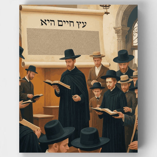 Sacred Torah Reading - Paint by Numbers Kit