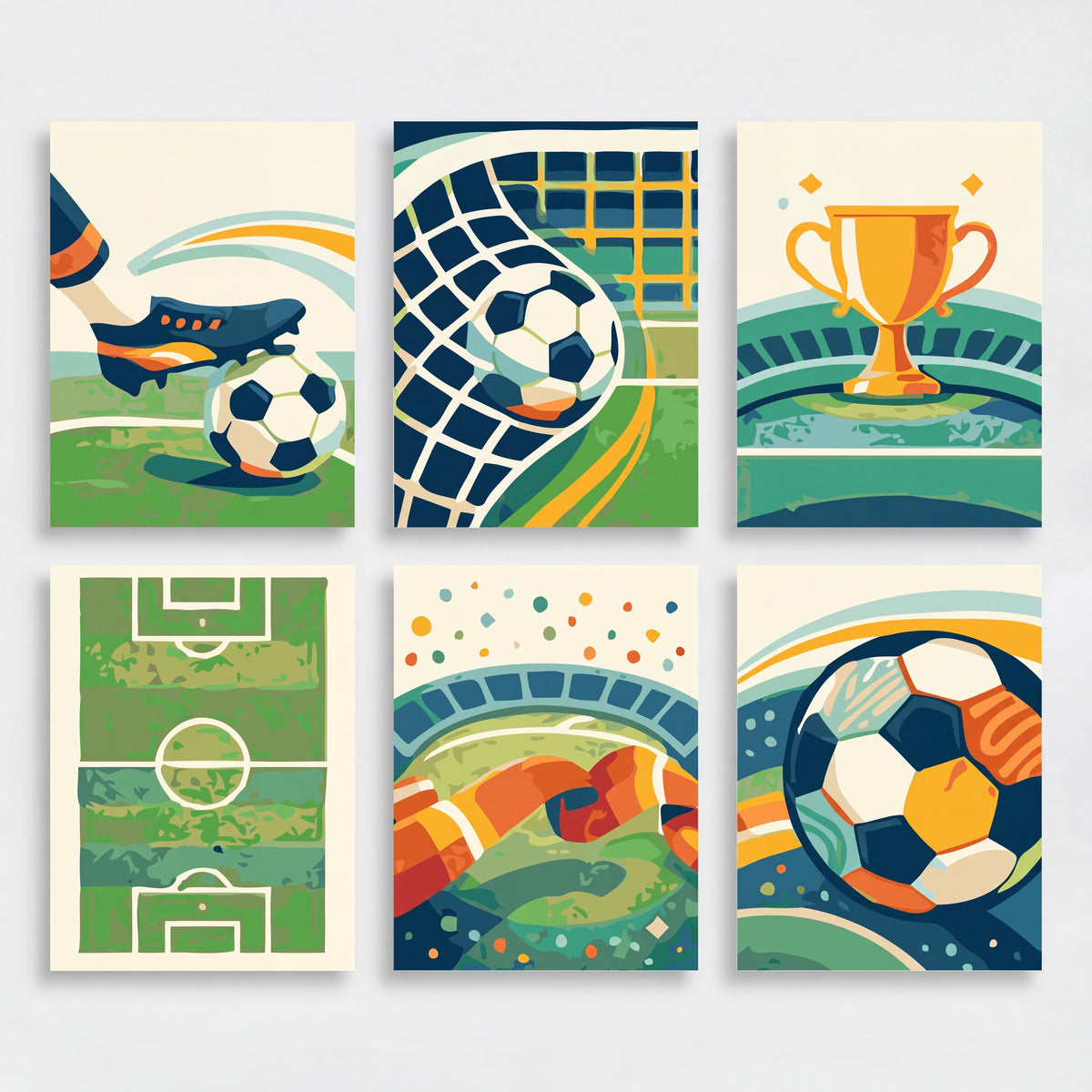 Soccer - Mini Paint by Numbers Set