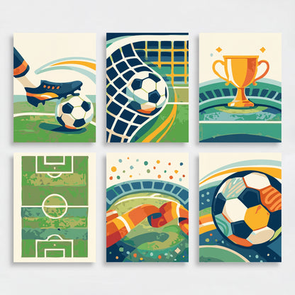 Soccer - Mini Paint by Numbers Set