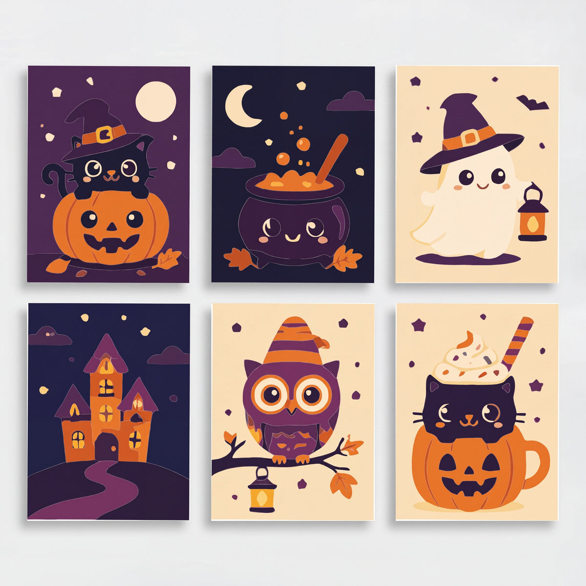 Spooky Cute Halloween Collection - Mini Paint by Numbers Set