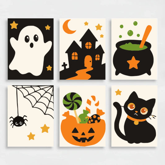 Spooky Cute Halloween - Mini Paint by Numbers Set