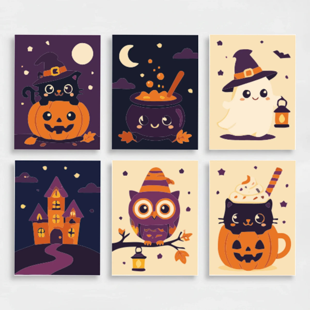 Spooky Cute Halloween Collection - Mini Paint by Numbers Set