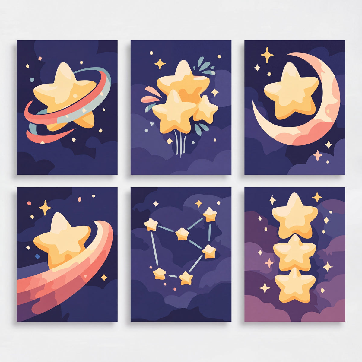 Stars - Mini Paint by Numbers Set