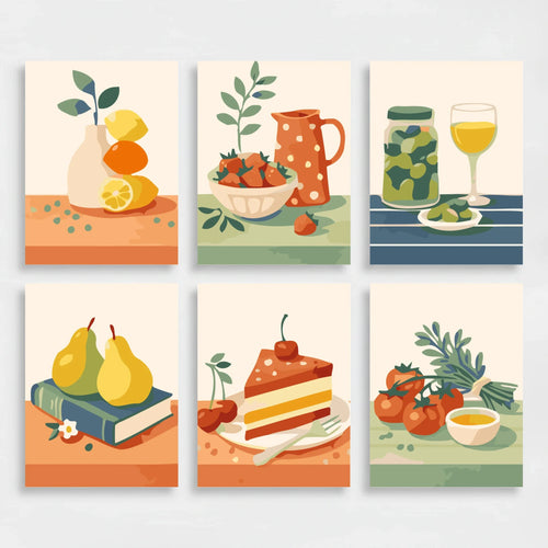 Still Life - Mini Paint by Numbers Set