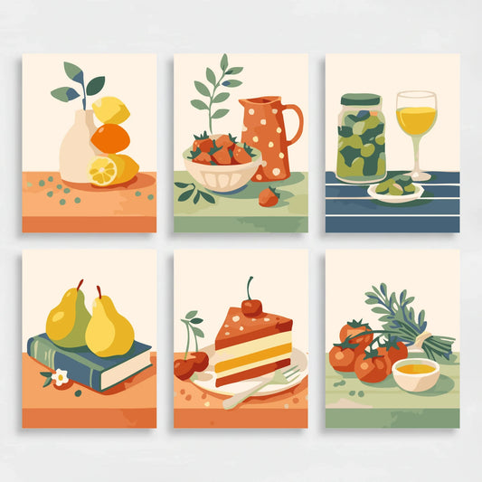 Still Life - Mini Paint by Numbers Set