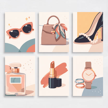 Stylish - Mini Paint by Numbers Set