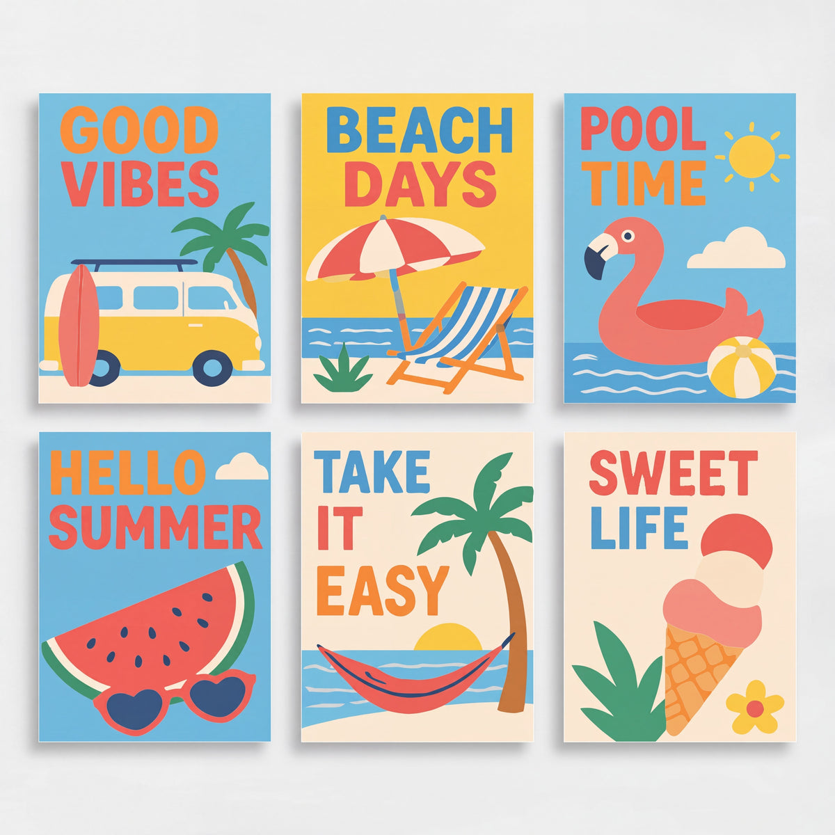 Summer Vibes - Mini Paint by Numbers Set